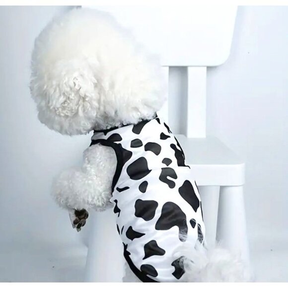 Cow Print XS Breathable Pet Dog Shirt NWOT - Picture 1 of 4